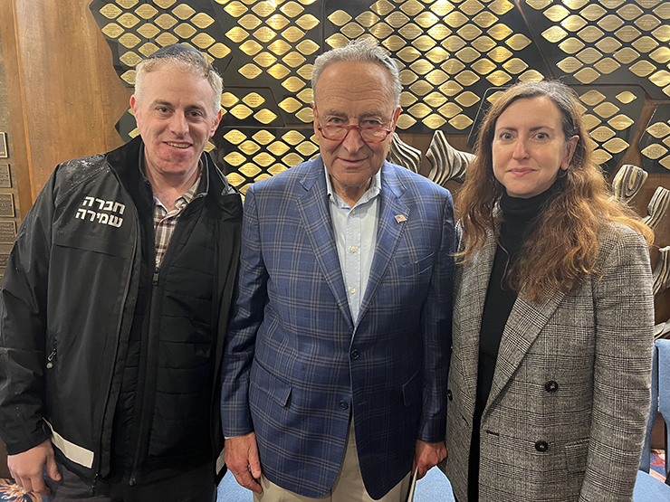Shabsie Saphirstein, Sen. Schumer, Assemblymember Nily Rozic